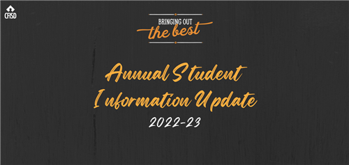 annual Student Information Update 2022-23